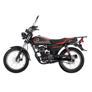 Moto Shineray IRONMAX 150CC asiento plano y tubo de escape vista lateral, compra online en granhogar