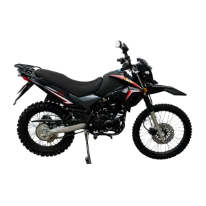 Moto 200GY-2 Ranger negra vista lateral completa descúbrelo en granhogar