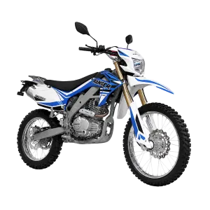 Moto Ranger TTK 250 de 250 cc y 5 velocidades color azul vista lateral izquierda disponible en granhogar