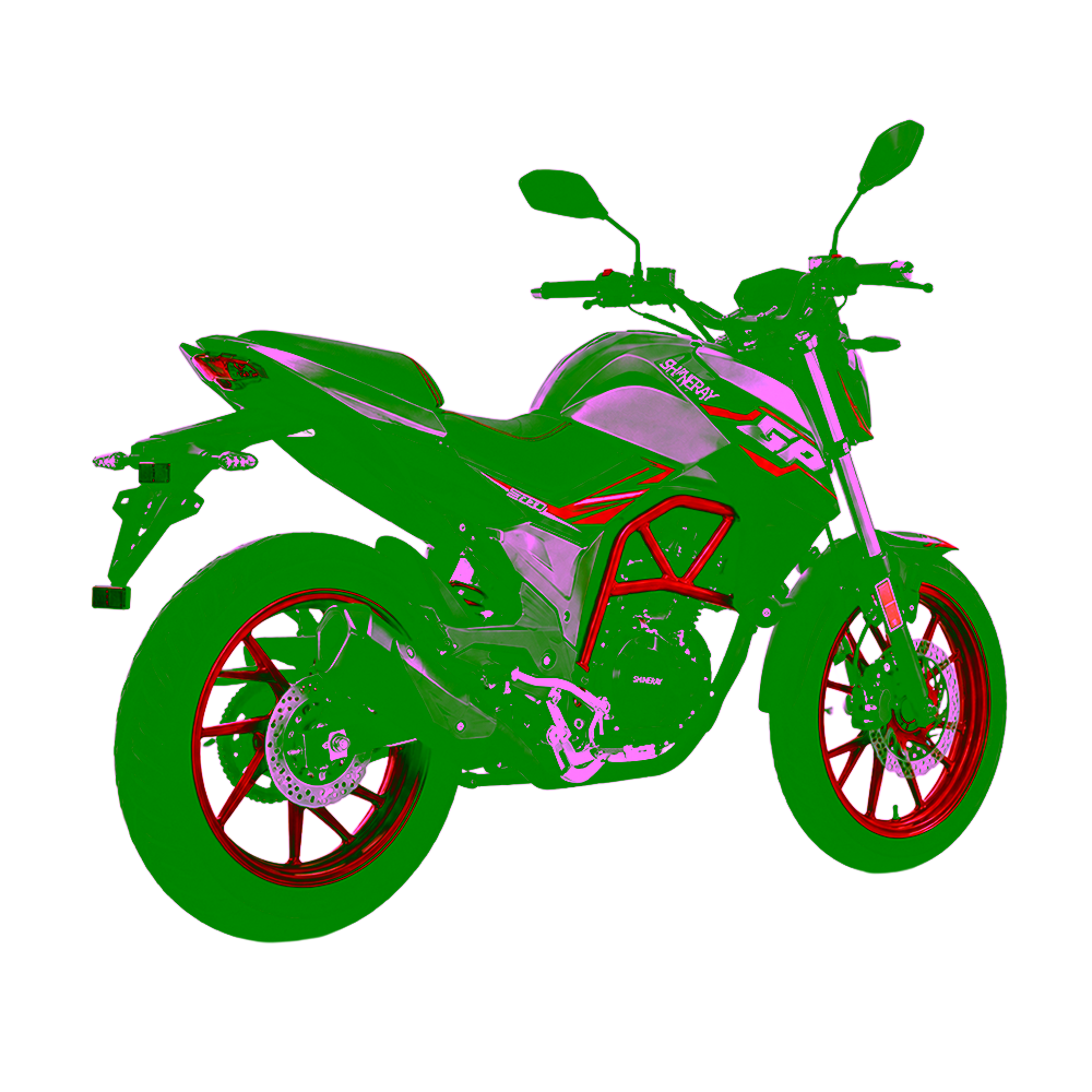 Motocicleta Shineray XY200-18 de 200 cc vista diagonal trasera adquiere en granhogar
