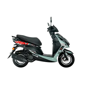 Motocicleta Shineray Jedi II de 150cc y 85 km/h vista lateral derecha encuentra en granhogar