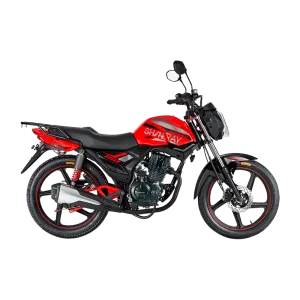Moto Shineray XY150-10F roja perfil izquierdo completo encuentra en granhogar