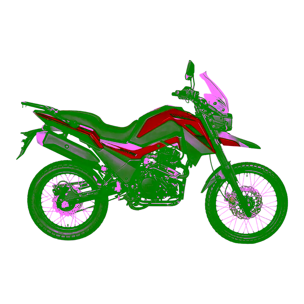 Motocicleta Shineray A-Venture XY250-6A de 250cc y 15 Litros color rojo en granhogar