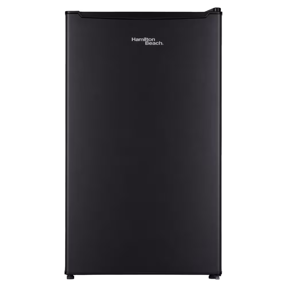 Nevera minibar Hamilton Beach HB-96-62H 96LBC color negro con acabado liso vista frontal