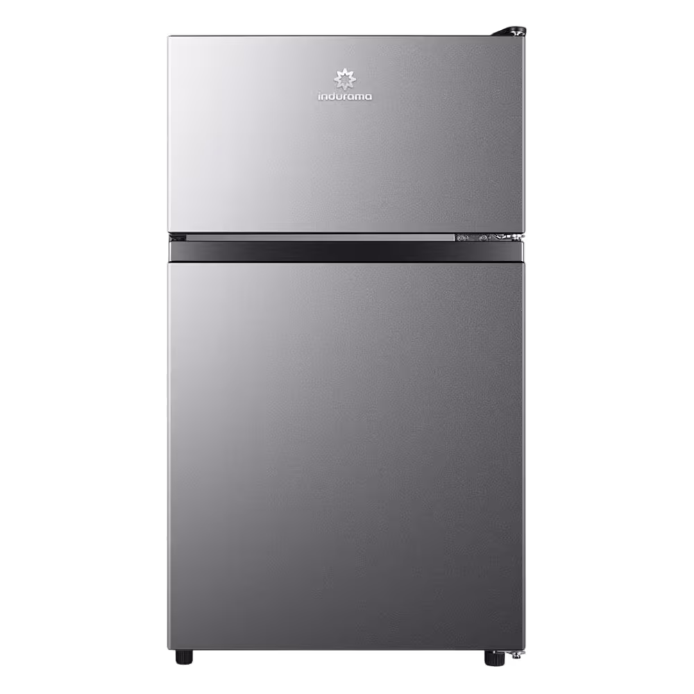 Nevera minibar Indurama RI-130CR de dos puertas compacta vista frontal disponible en granhogar