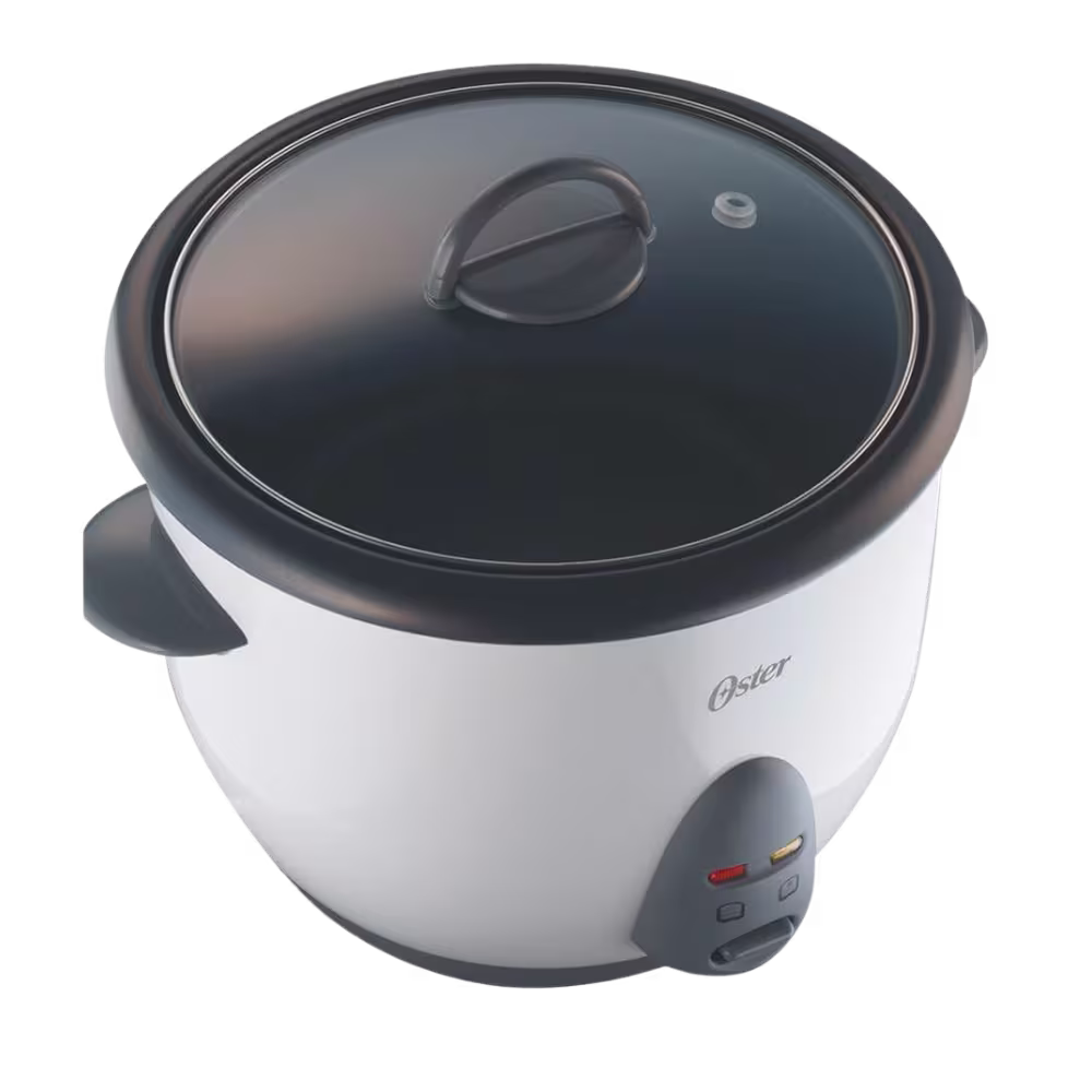 Olla arrocera Oster CKSTRC1700W-013 1.8L tapa de vidrio templado vista picada, descúbrelo en granhogar