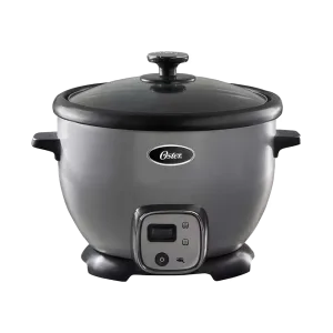 Olla arrocera Oster CKSTRC7030S-013 de 12 tazas gris vista frontal. Encuéntrala en granhogar