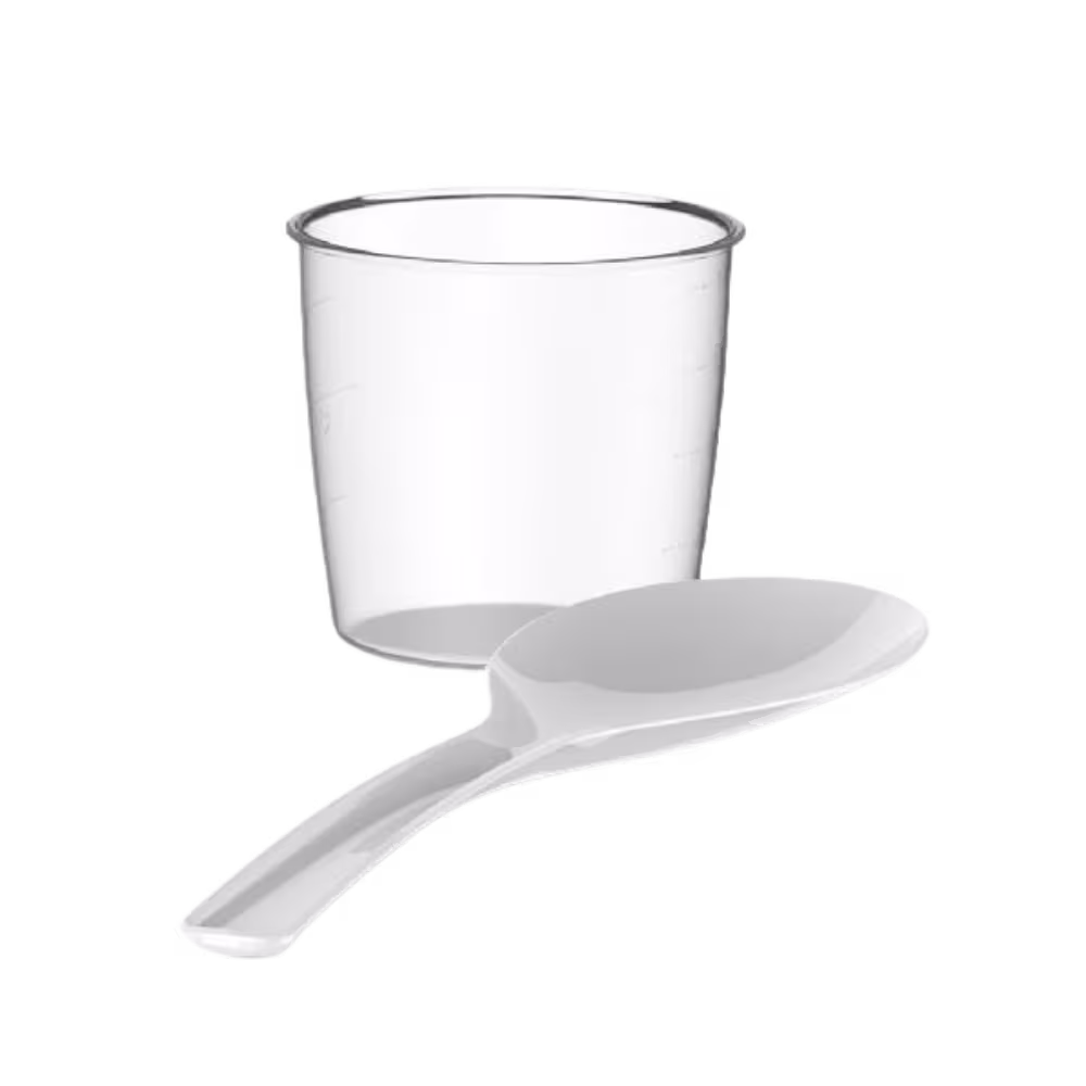 Olla arrocera Prima RC1718-BL 1.8L vaso medidor y cuchara vista detalle, adquiérelo en granhogar