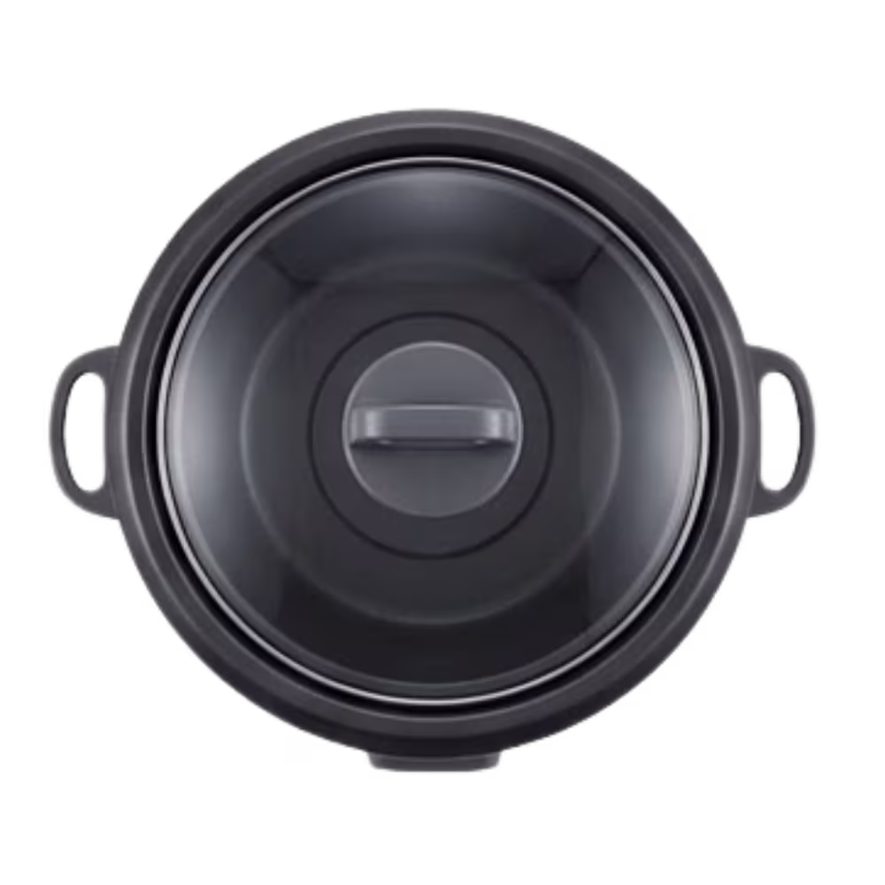 Olla arrocera Prima RC1718-BL 1.8L tapa de vidrio templado vista superior, adquiérelo en granhogar