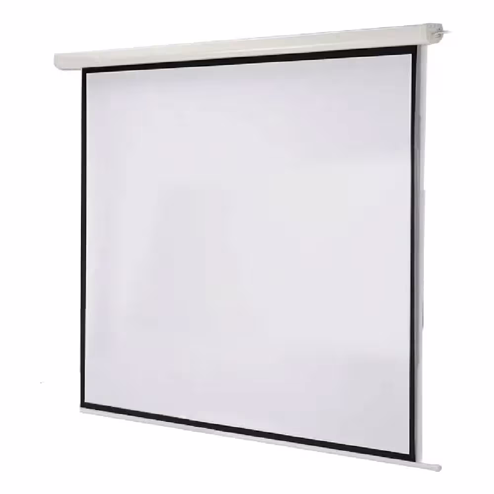 Proyecta tus ideas con claridad en esta pantalla manual Epson. Ideal para presentaciones, clases y entretenimiento en casa.
