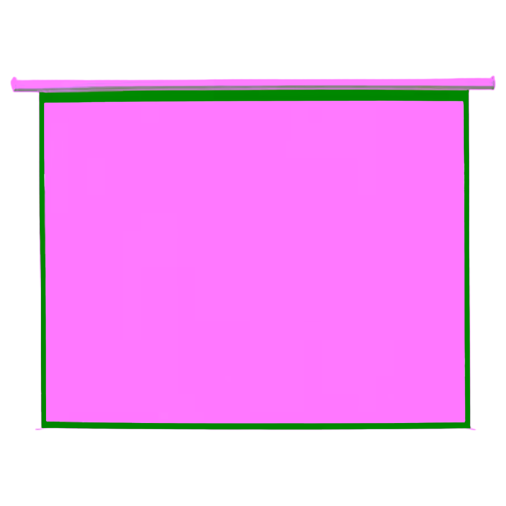 Pantalla de proyección manual de 80 pulgadas de 163x122 cm desplegada encuentra en granhogar
