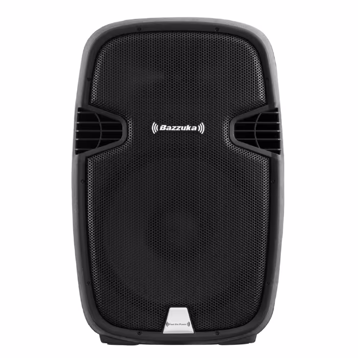 Parlante Bazzuka B115-20 80000W con woofer de 15", Bluetooth y luces LED. Ideal para fiestas con sonido potente y ambiente vibrante.