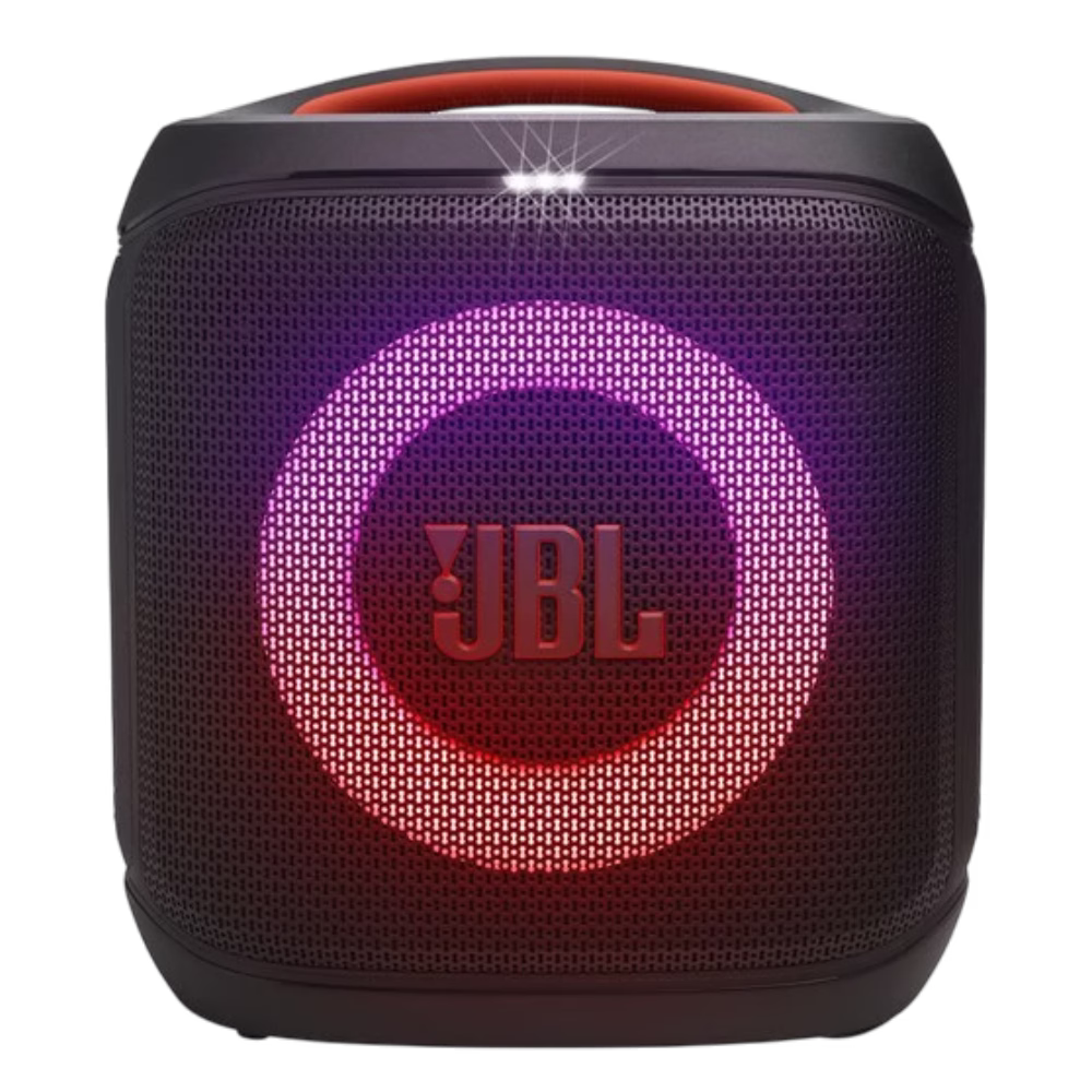 Parlante JBL PartyBox Encore Essential 2 rejilla protector y luces LED vista frontal. Encuéntralo en granhogar