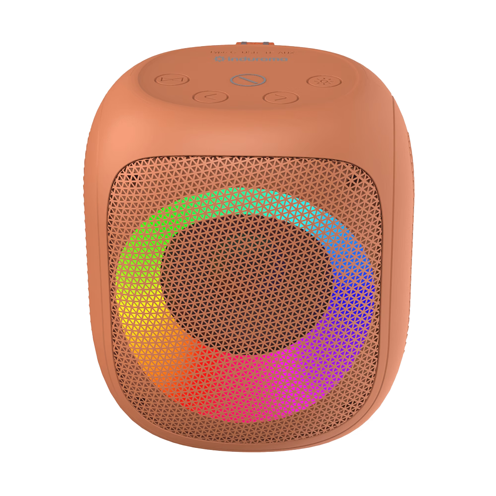 Parlante Heart Beat PPI-HB05NA Indurama con luces LED frontales multicolores descúbrelo en granhogar