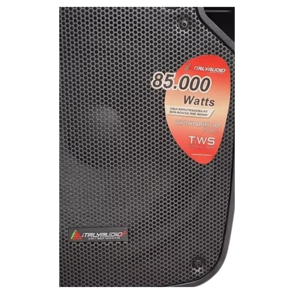 Parlante Italy Audio Orianna 10 etiqueta de potencia 85000W de cerca, compra online en granhogar