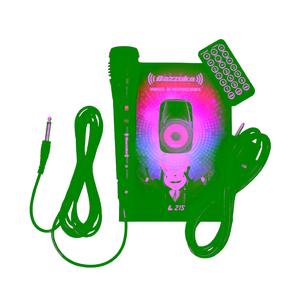 Parlante Bazzuka L-215 50000W micrófono y accesorios obtén en granhogar