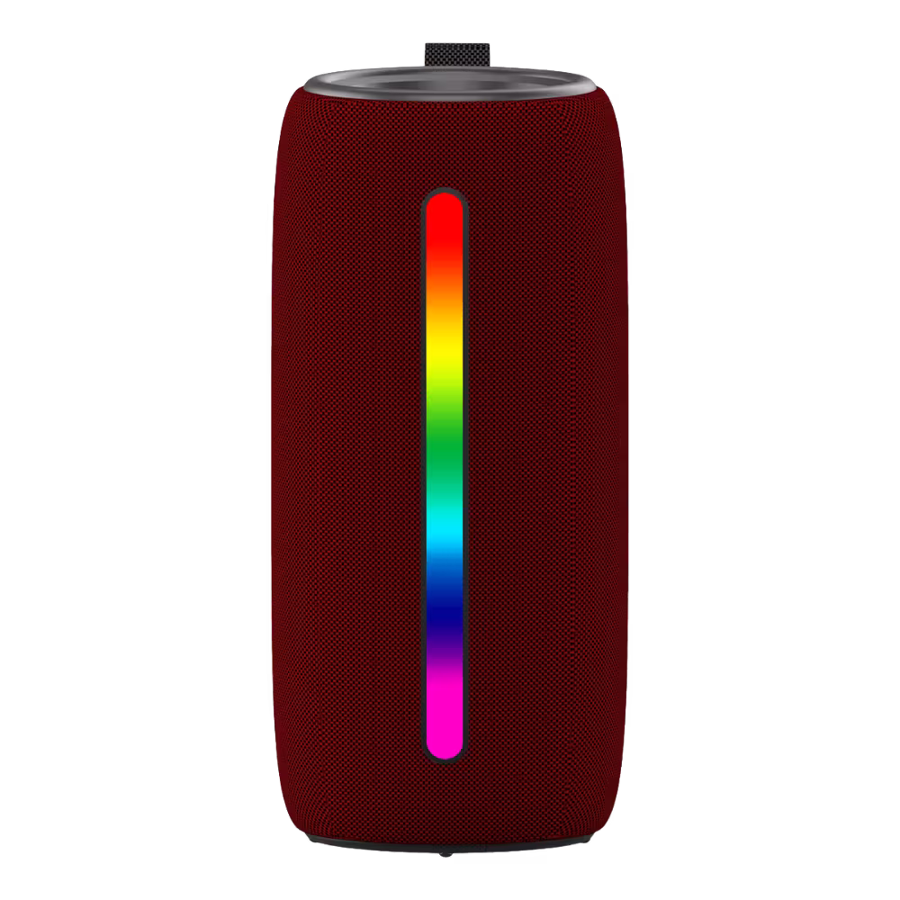 Parlante Indurama Soul Beat PPI-SB10RO con tira de luz LED multicolor vista trasera, obtenlo en granhogar