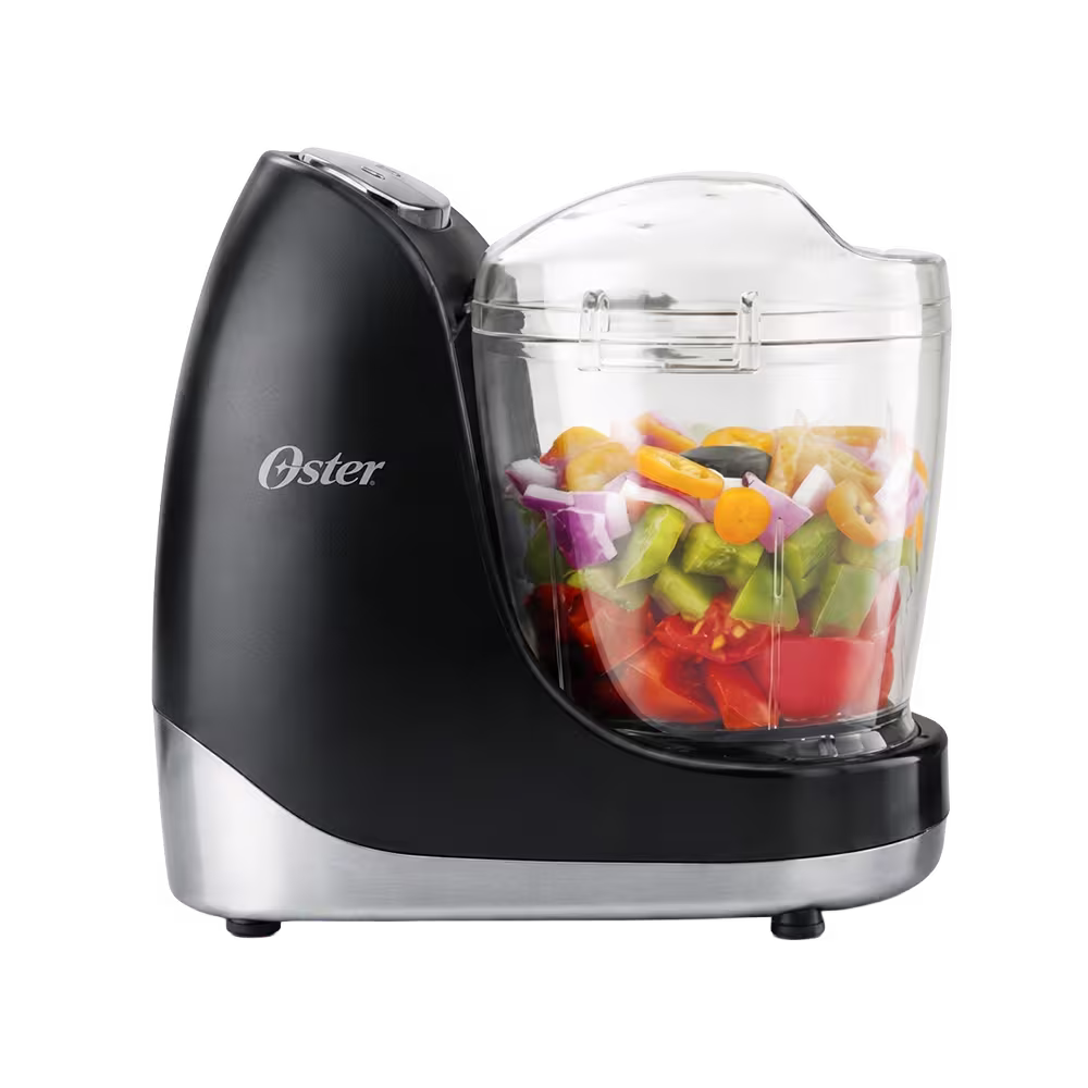 Picatodo Oster 3320-013 de 3 tazas 125W negro vista frontal. Encuéntralo en granhogar