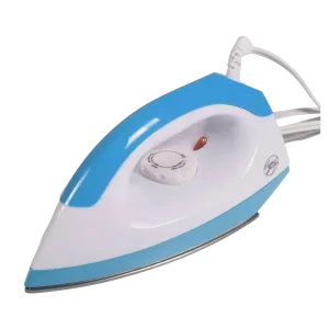 Plancha Seca Electric Life 1803 1000W suela antiadherente vista tres cuartos, compra online granhogar