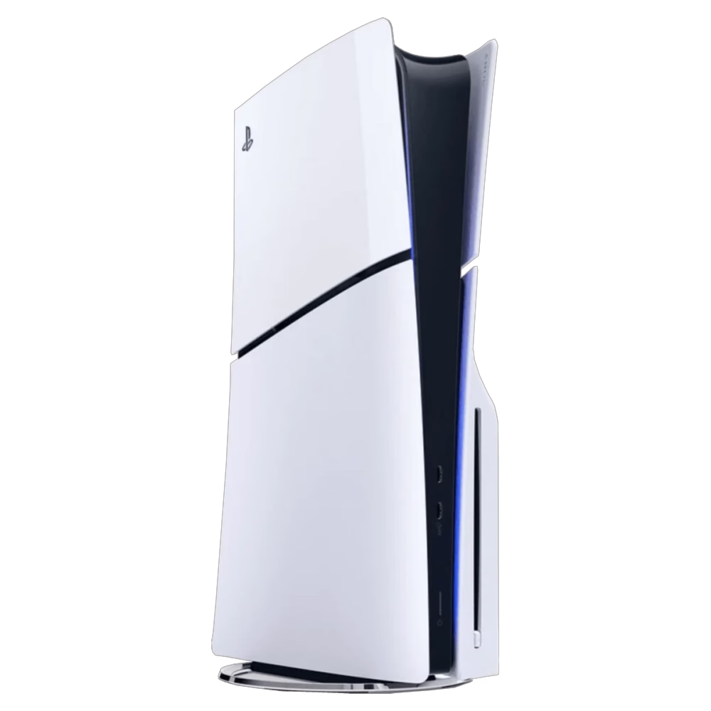 PlayStation 5 1TB Slim Sony versión disco en vista frontal vertical, adquiérelo en granhogar