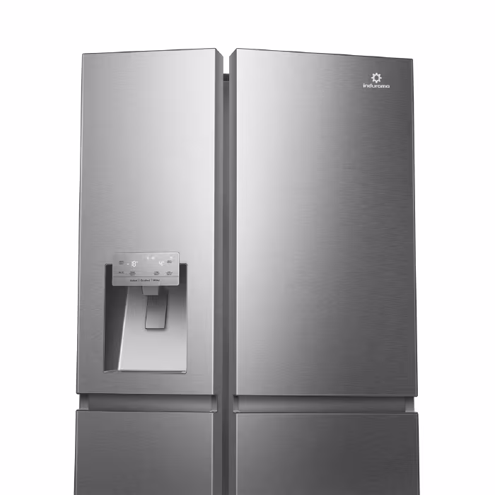 Descubre frescura y estilo con la RI-790I de Indurama, una refrigeradora side by side que transforma tu cocina y cuida cada alimento como nunca antes.