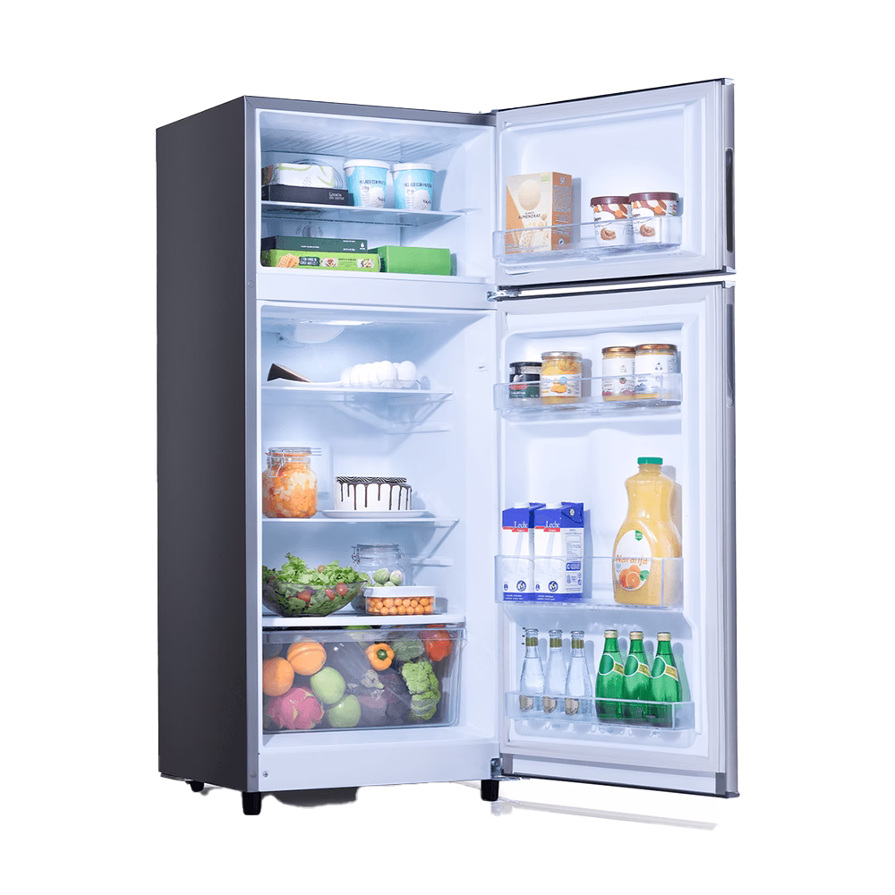 Refrigeradora RI-370 Avant MS Croma Indurama con puertas abiertas vacío encuéntralo en granhogar