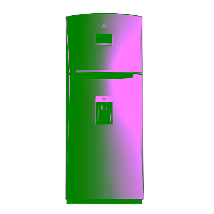 Vista frontal de refrigeradora Indurama RI-485 Quarzo