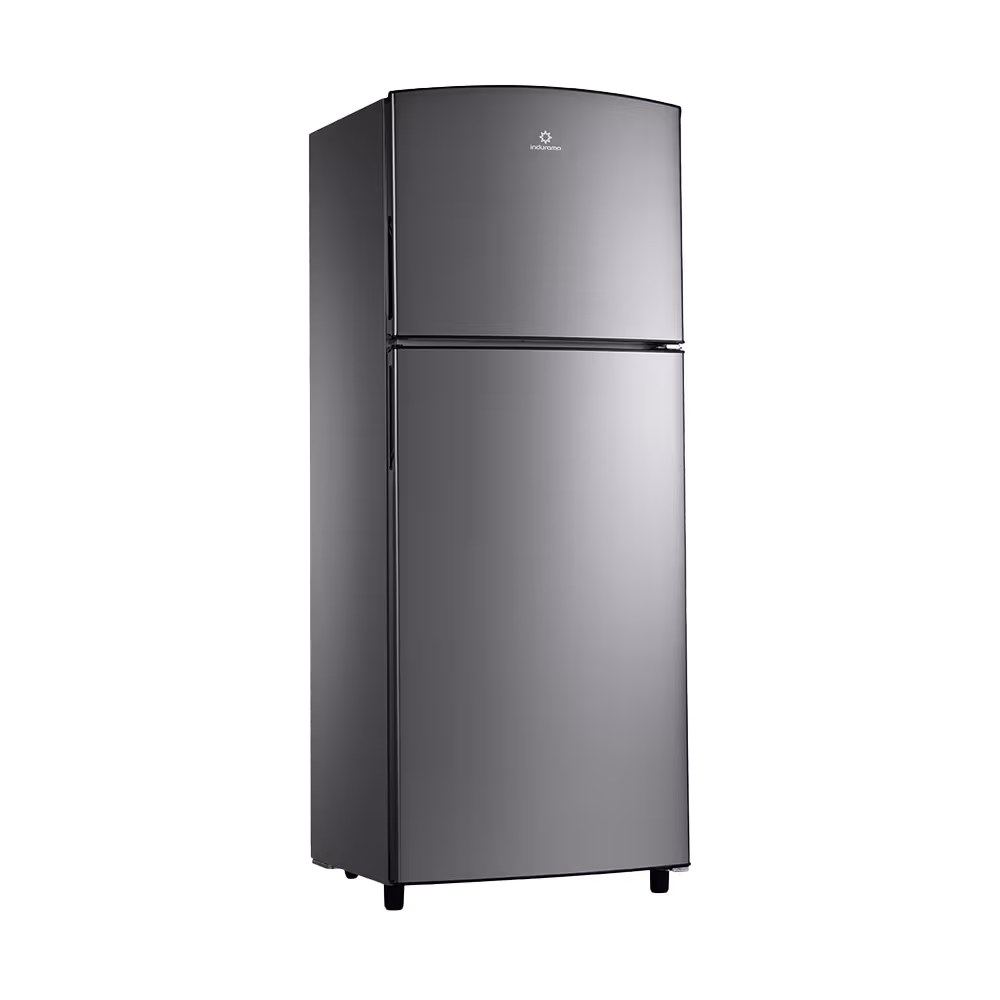 Refrigeradora Indurama RI-375 Avant acabado croma elegante vista de perfil Disponible en granhogar