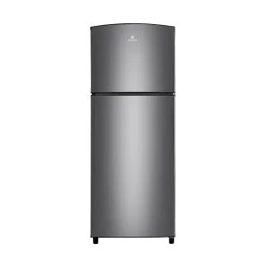 Refrigeradora Indurama RI-375 Avant acabado croma dos puertas vista frontal. Disponible en granhogar