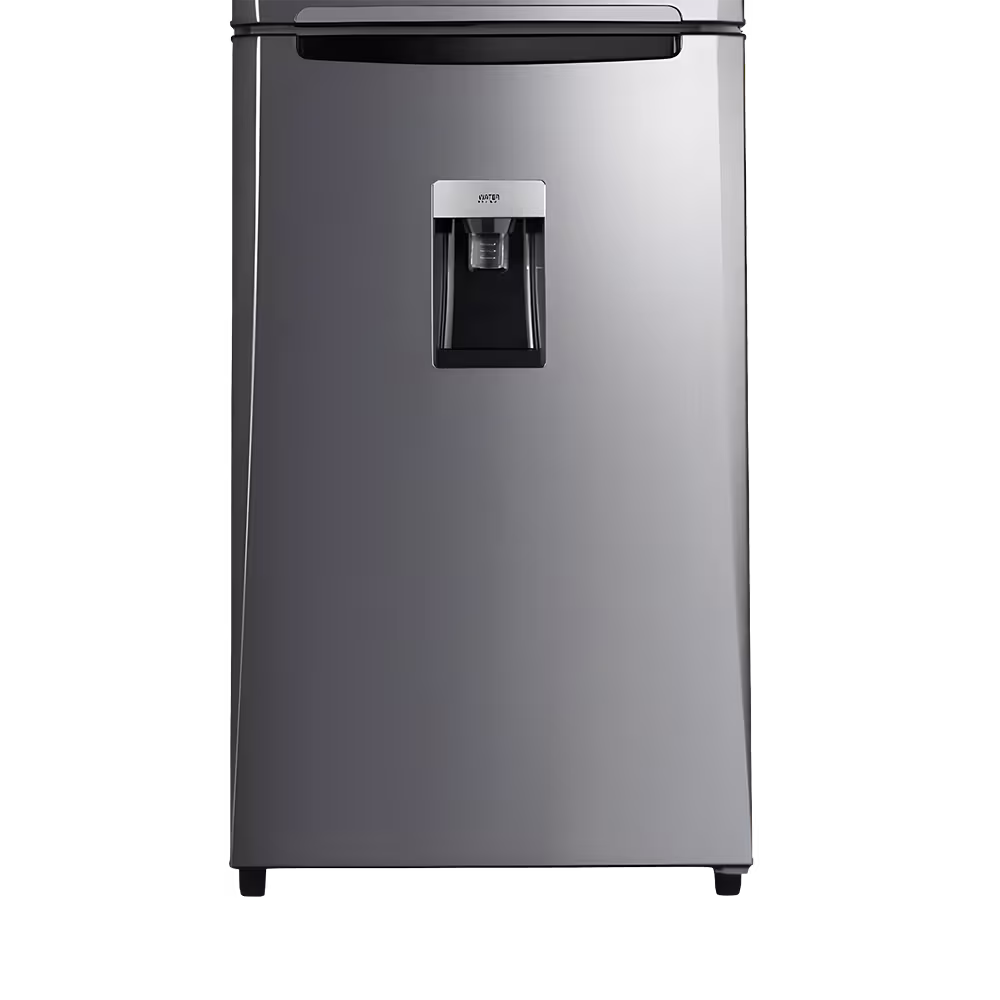 Refrigeradora Indurama RI-585 Quarzo 384L dispensador de agua detalle vista frontal. Encuéntralo en granhogar