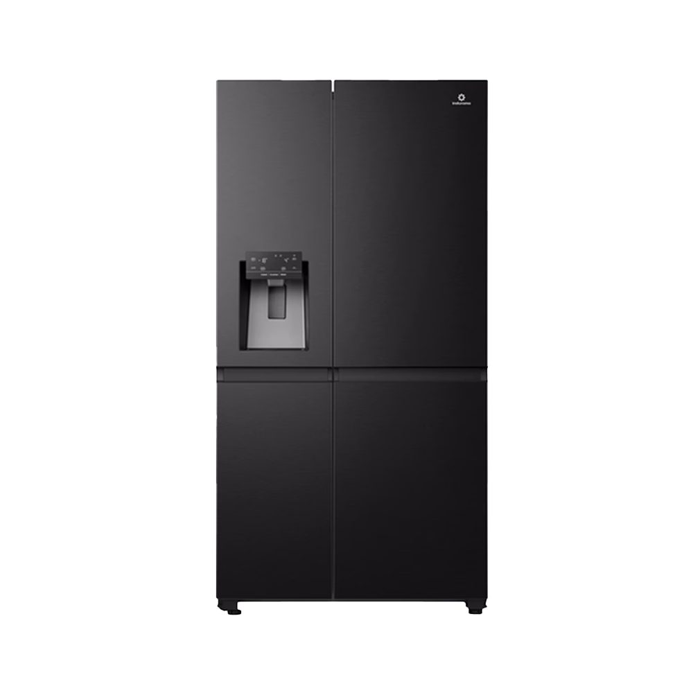 Refrigeradora RI-790I Side by Side negra Indurama vista frontal descúbrelo en granhogar