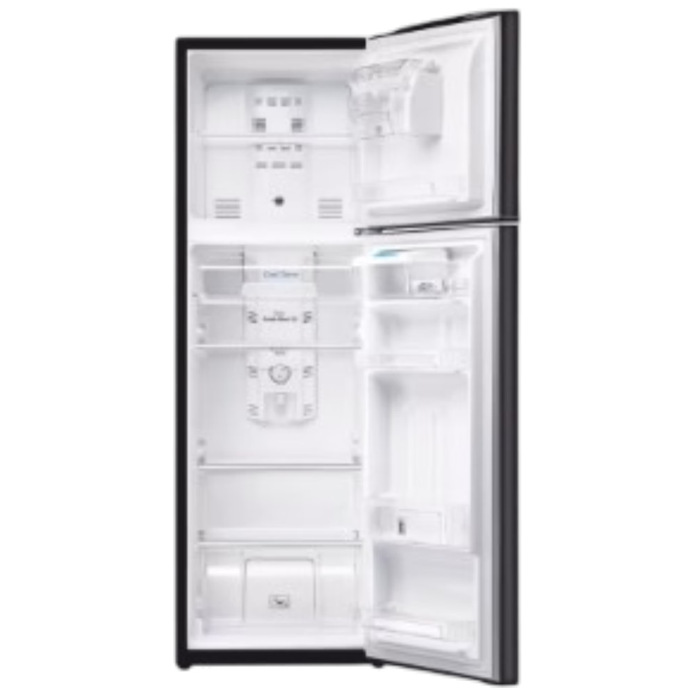 Refrigeradora Mabe RMA264PYEG puertas abiertas interior, compra online en granhogar