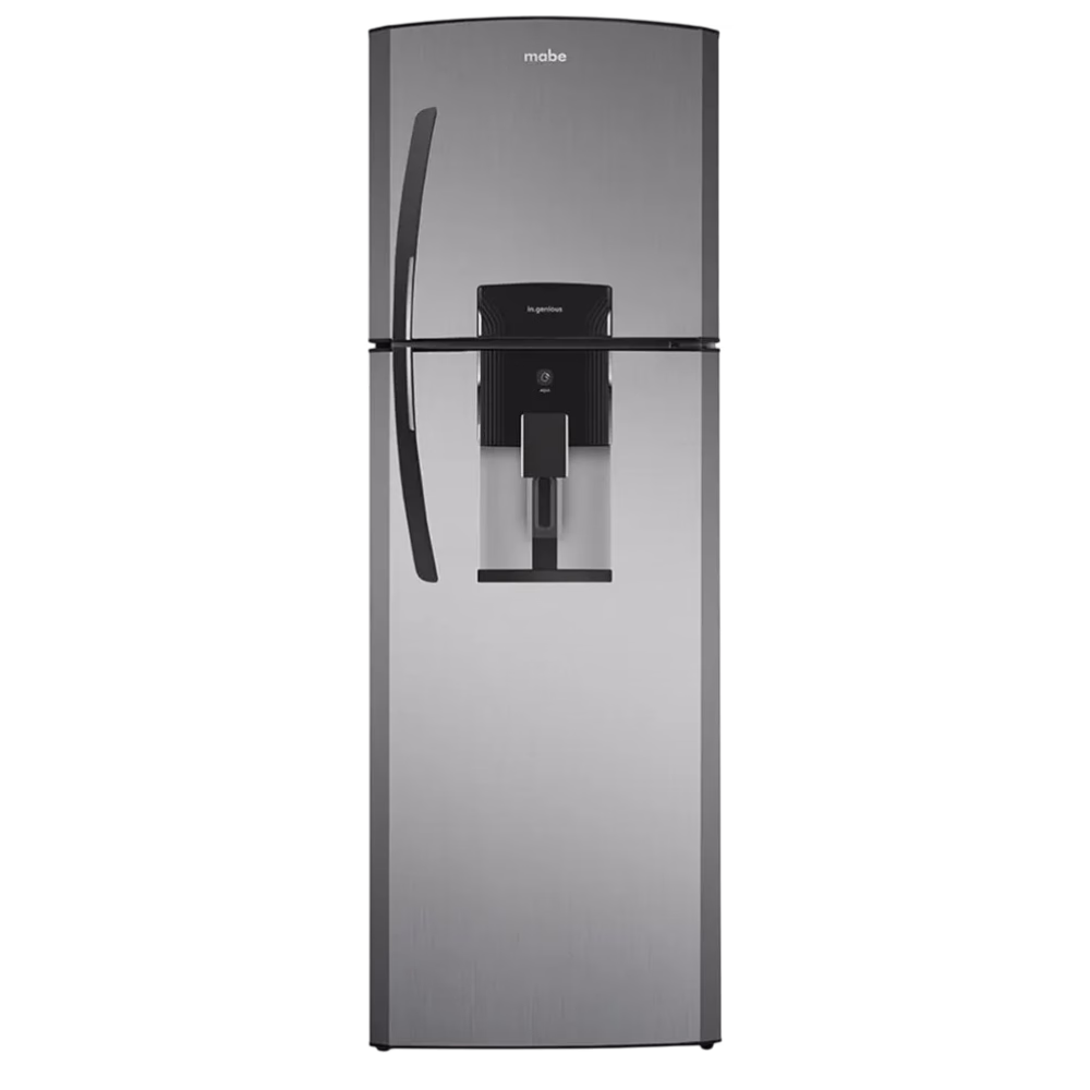 Frontal refrigeradora Mabe con dispensador solo en granhogar