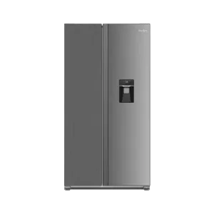 Refrigeradora Mabe MSE521QMLSS0 dispensador de agua y hielo vista frontal disponible en granhogar