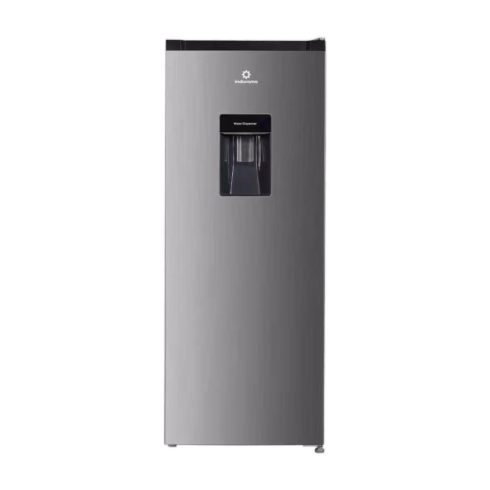 Refrigeradora Indurama RI-289 IMP 173 litros acabado cromo vista frontal disponible en granhogar