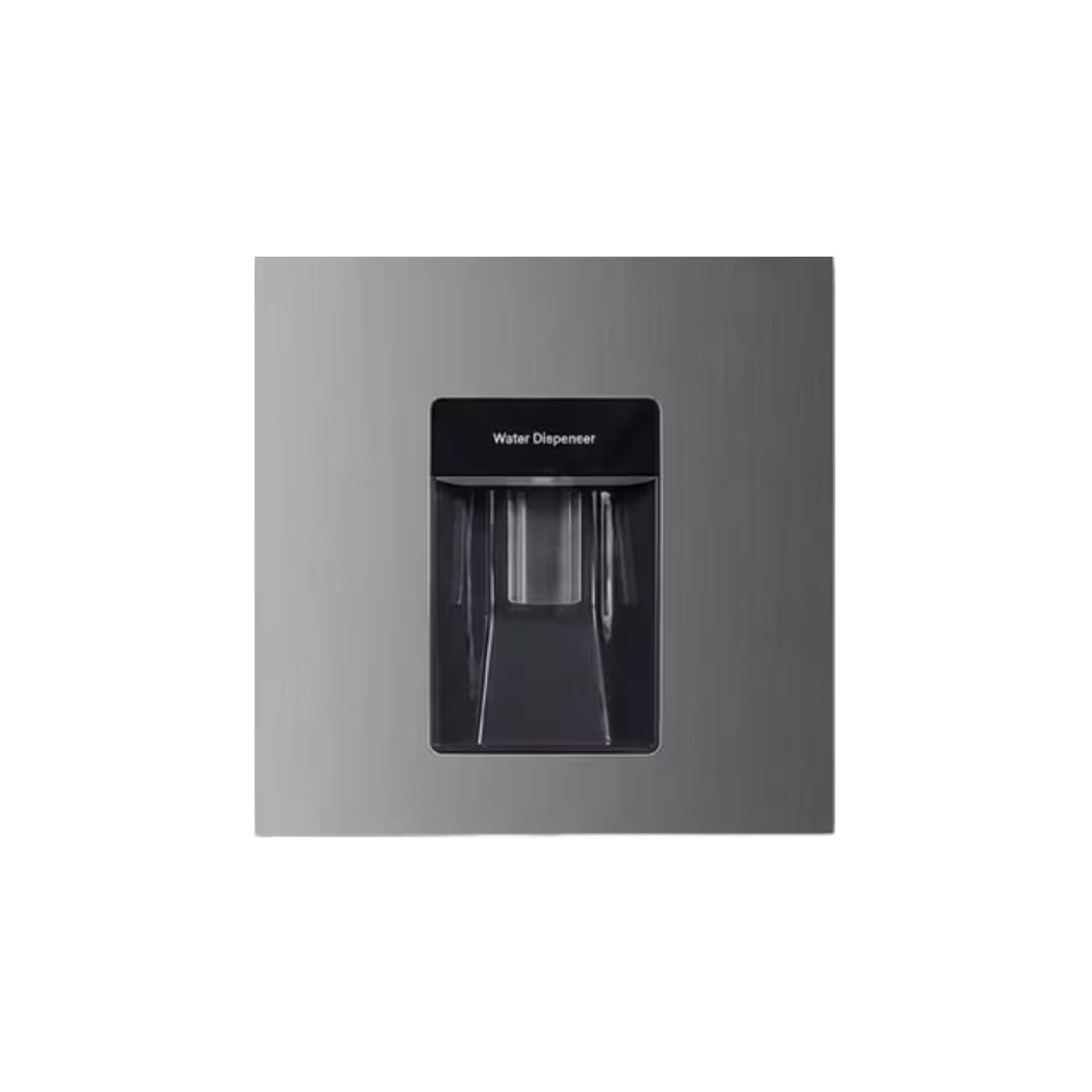 Refrigeradora Indurama RI-289 IMP dispensador de agua vista detalle disponible en granhogar