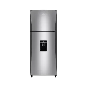 Refrigeradora Indurama RI-395 Quarzo 2 puertas cromo vista frontal, disponible en granhogar