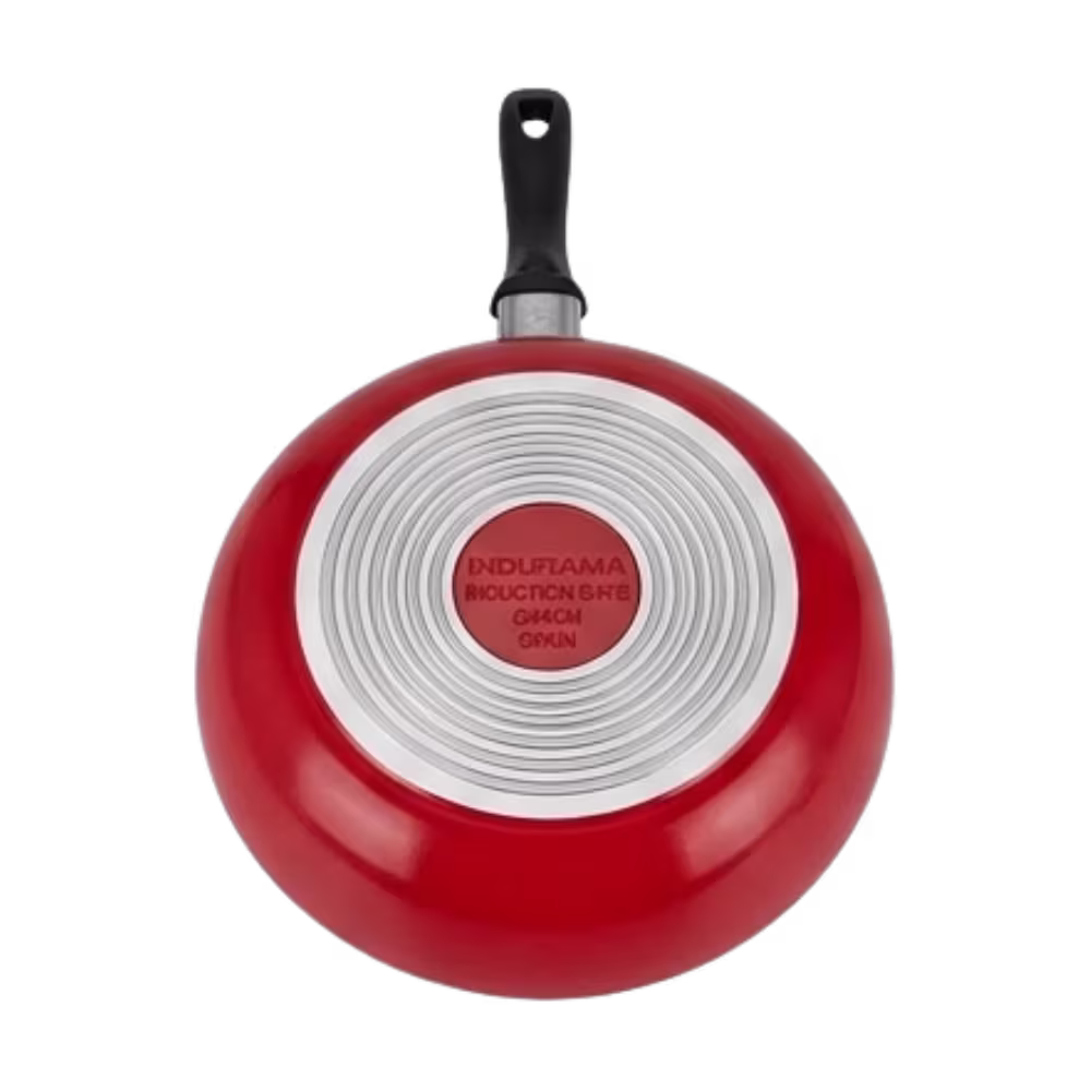 Sartén Warenhaus Vital 26cm base de inducción roja vista inferior, descúbrelo en granhogar