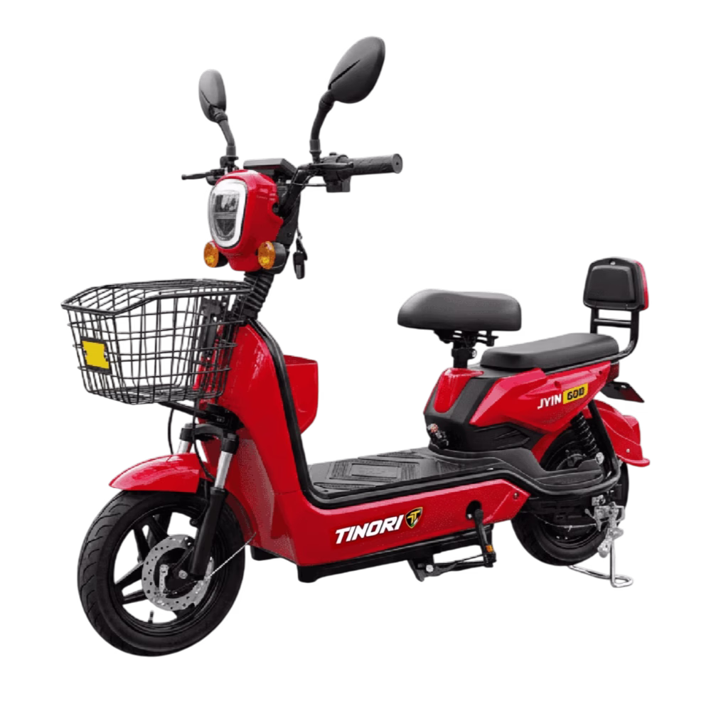 Scooter eléctrica JYIN 600W con pedal Tinori en diagonal derecha adquiérelo en granhogar