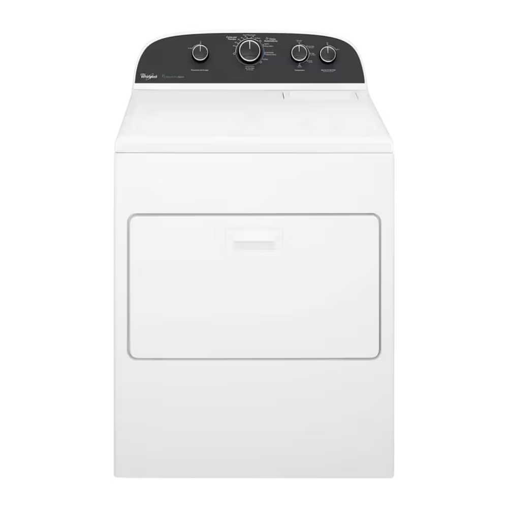 Secadora Whirlpool 7MWGD1900EW 19 Kg puerta abatible blanca vista frontal, compra online en granhogar