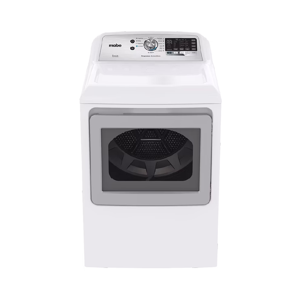 Secadora a gas SMG17R8MSBAB0 24kg blanca Mabe vista frontal descúbrelo en granhogar