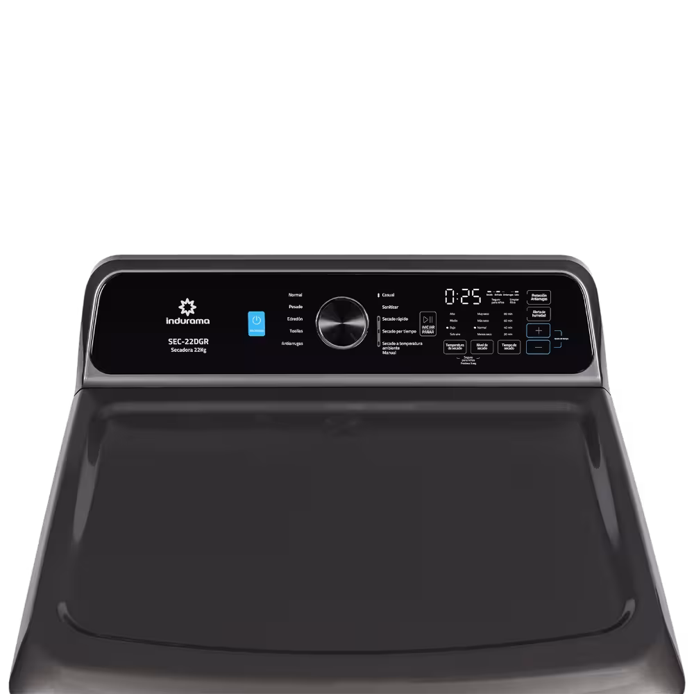 Panel de control superior secadora Indurama SEC-22DGR