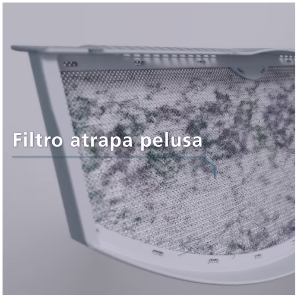 Secadora a gas Mabe SMG47N8MSBAB0 filtro atrapa pelusa extraible primer plano disponible en granhogar