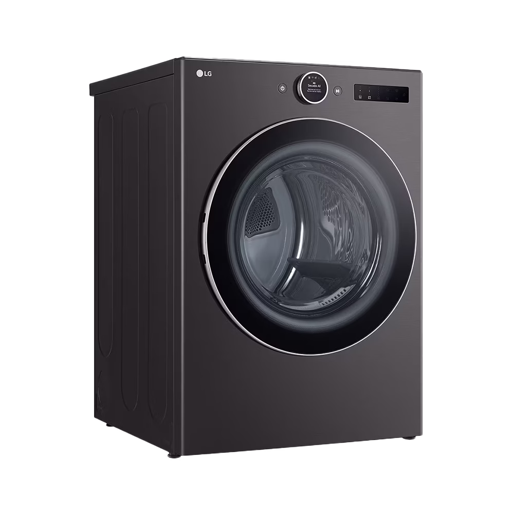 Secadora eléctrica DF74BFXS6BE 23kg carga frontal TurboSteam LG en diagonal izquierda cómpralo en granhogar