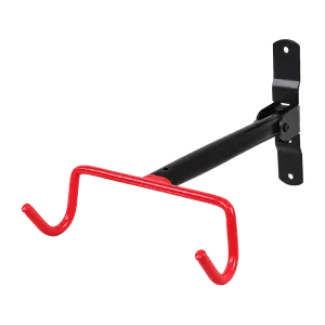 Soporte bicicleta GTI GO-QFBS-02 de 20 kg color negro y rojo vista diagonal derecha encuentra en granhogar