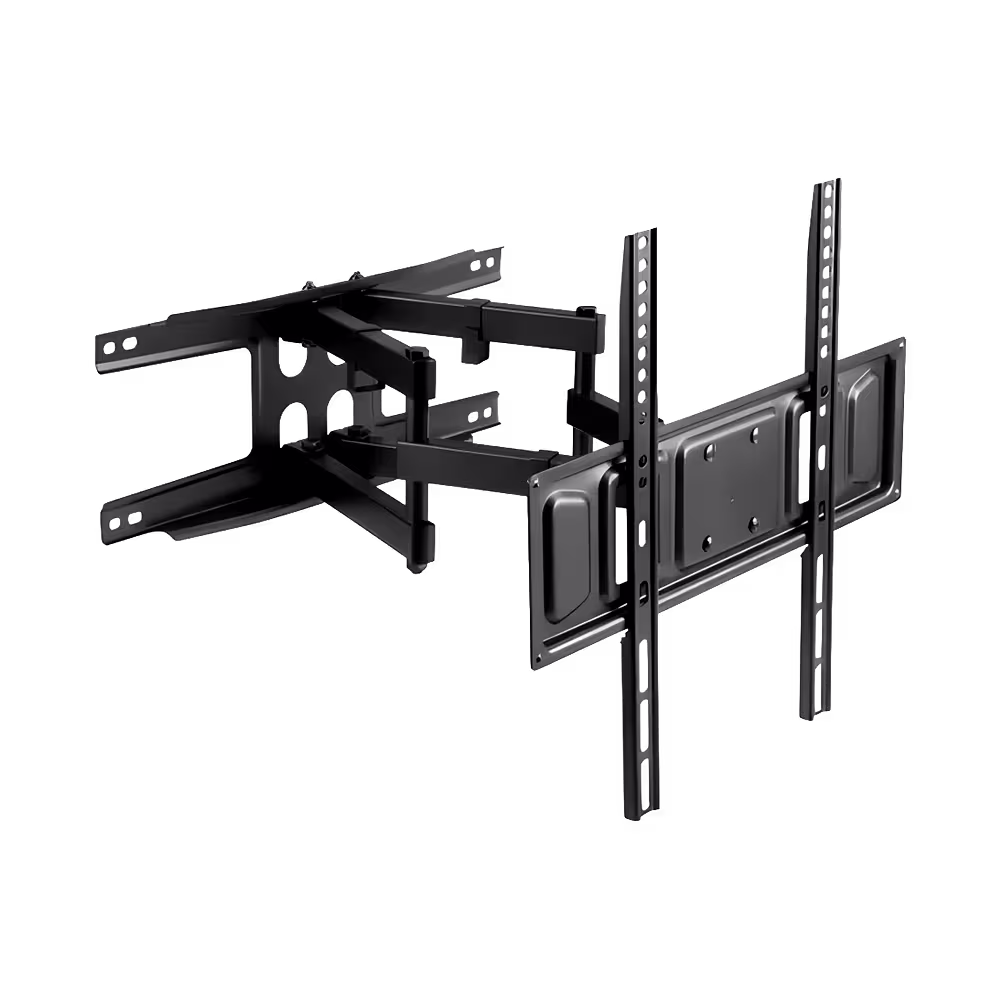 Soporte para TV EVL EVS-FM512 brazos articulados extendidos vista diagonal. Disponible en granhogar online