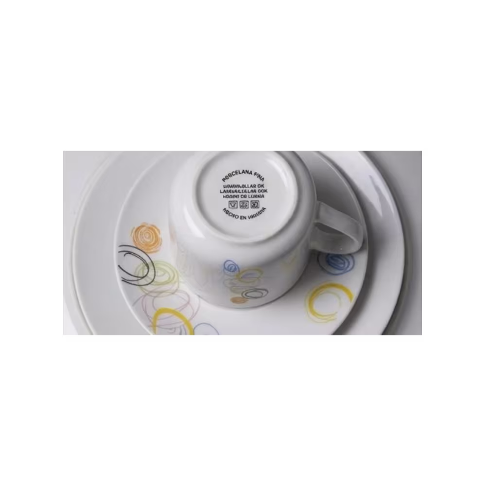 Encuentra la taza de vidrio Home Life 880915/75870 con plato, 6 piezas y el mejor precio solo en Gran Hogar Online.
