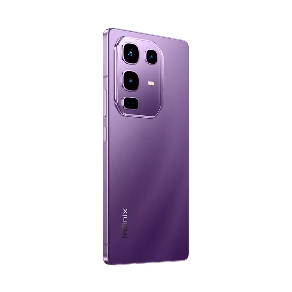 Telefono Infinix NOTE 50 PRO parte trasera y modulo de camaras vista diagonal. Disponible en granhogar