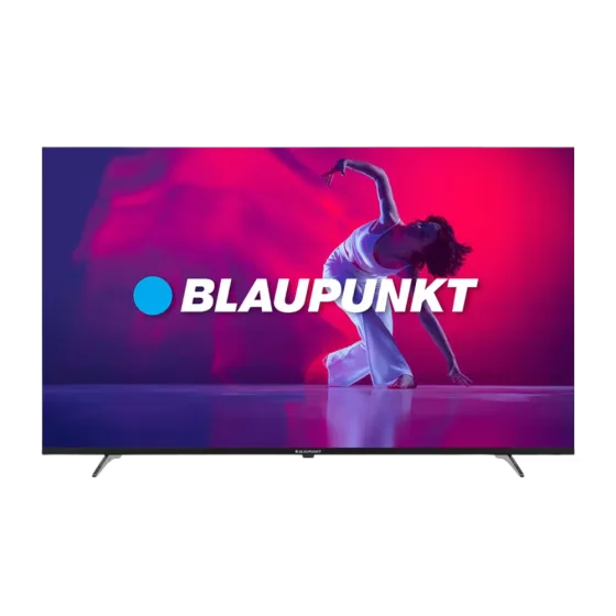 Televisor Blaupunkt 50TBKUHD 50 pulg marco delgado 4K UHD vista frontal, compra online granhogar