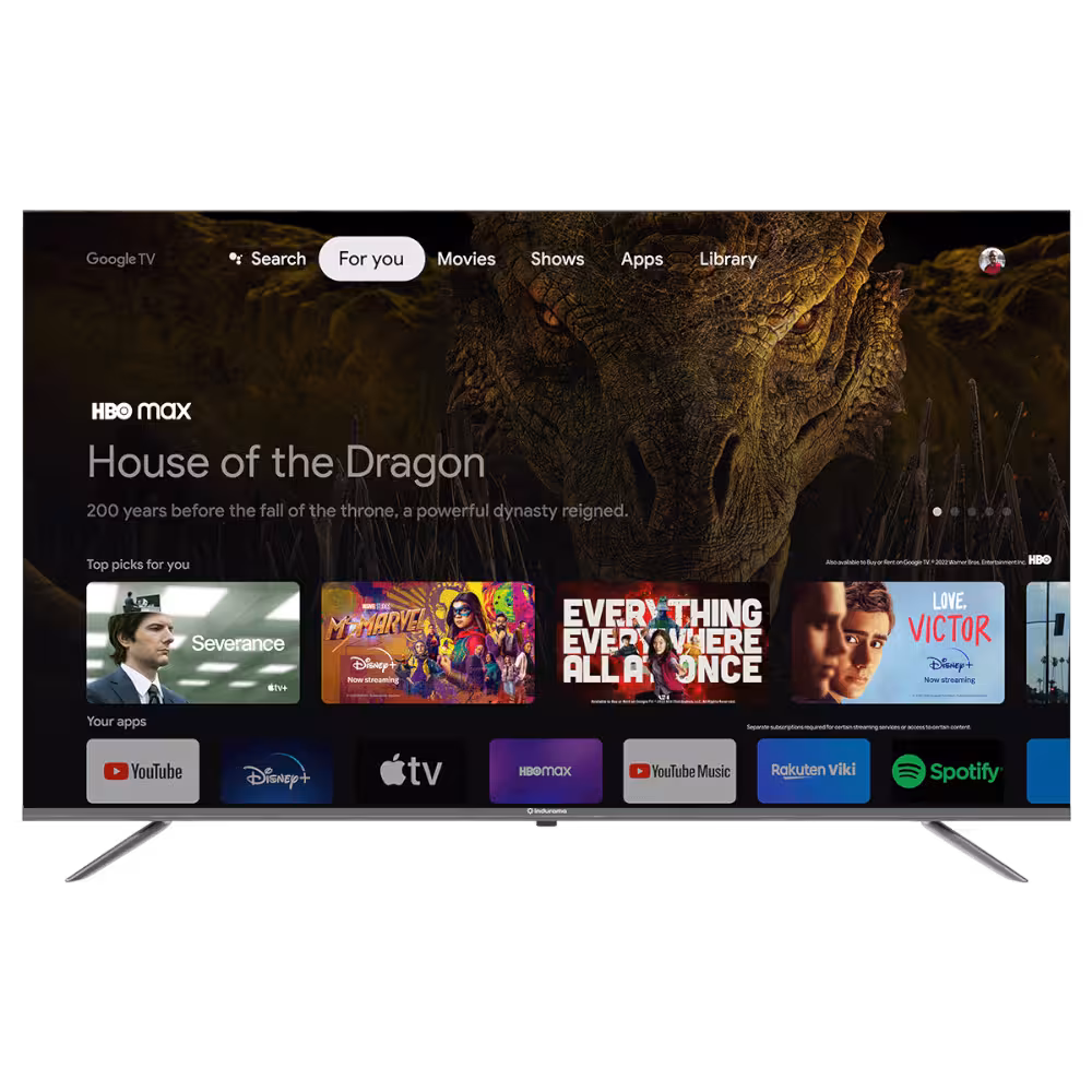 Encuentra el mejor televisor Indurama 58" 58TIKGF2GQLED Smart Tv 4K LED y al mejor precio solo en Gran Hogar.
